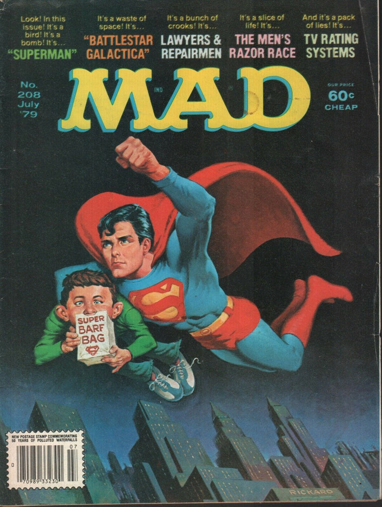 Mad Magazine #208 July 1979 Superman Battlestar Galactica 010919AME
