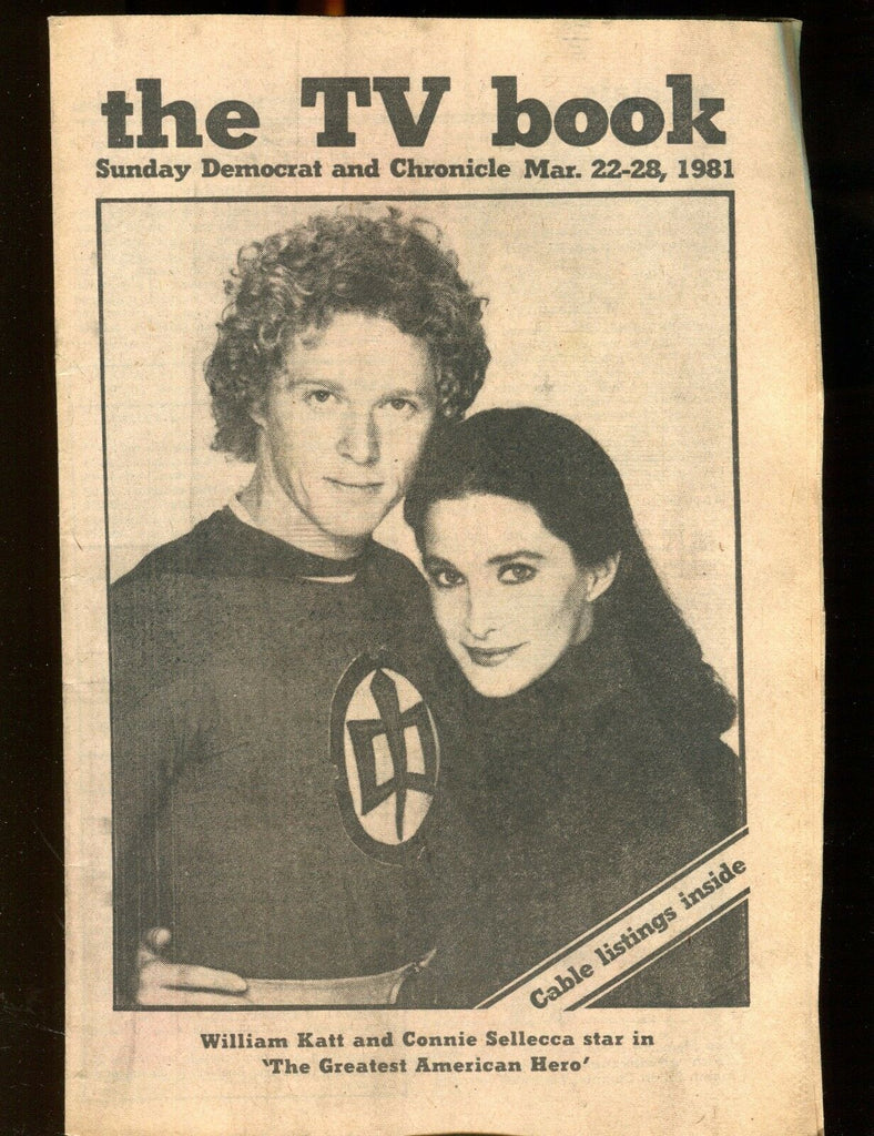 TV Book Democrat & Chronicle Mar. 22-28 1981 William Katt EX 022317nonjhe
