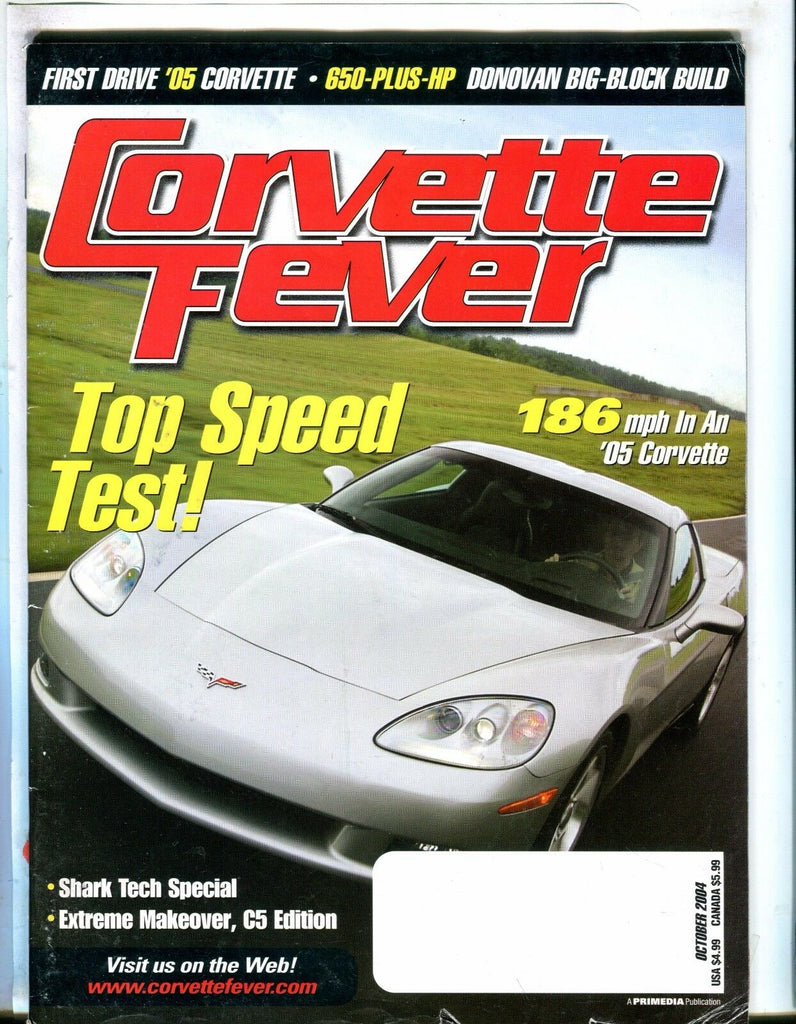 Corvette Fever Magazine October 2004 '05 Corvette EX No ML 042917nonjhe