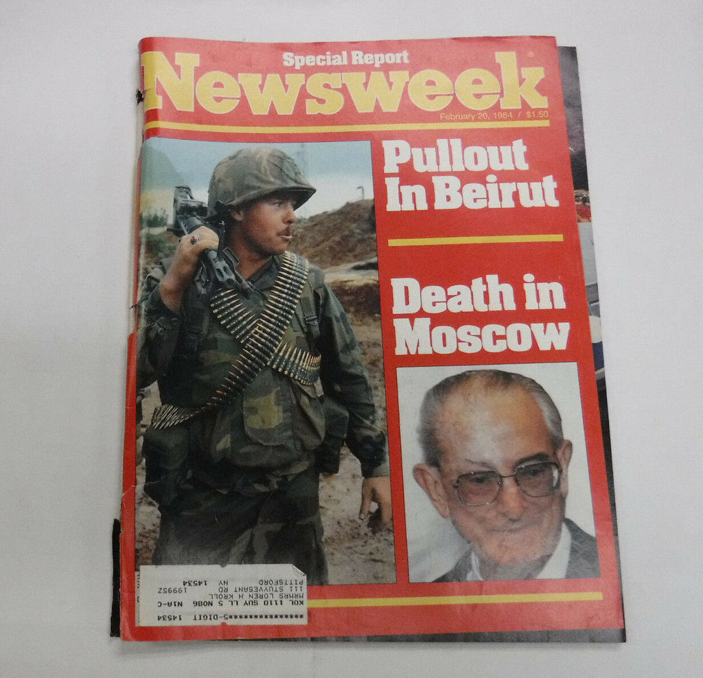 Newsweek Magazine Pullout In Beirut February 20, 1984 101916R