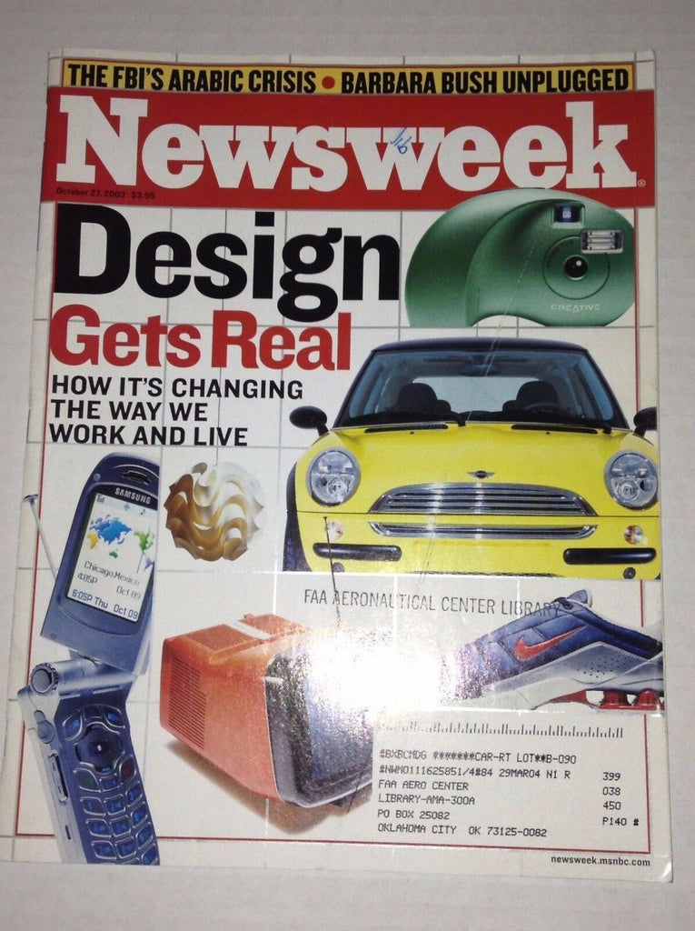 Newsweek Magazine Design Gets Real October 27, 2003 FAA 022917NONRH
