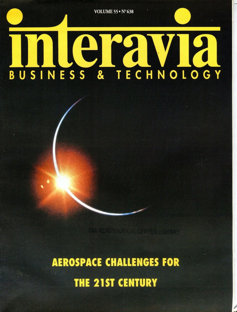 Interavia Magazine January 2000 Aerospace EX No ML FAA Library 102016jhe