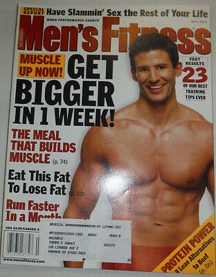 Men's Fitness Magazine Get Bigger In A Week May 2001 030415R