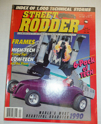 Street Rodder Magazine 6-Pack Of Tech Frames April 1990 010515R