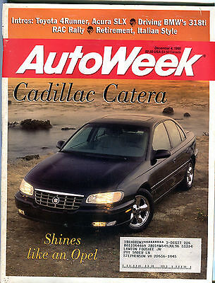 AutoWeek Magazine December 4 1995 Cadillac Catera EX 021216jhe