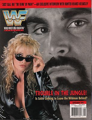 WWF Magazine September 1997 Hunter Hearst-Helmsley, Sable EX 011816DBE