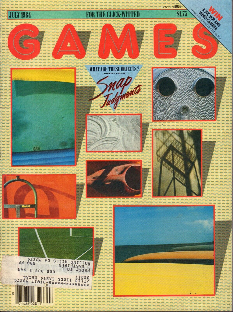 Games July 1984 Snap Judgment w/ML 052517nonDBE