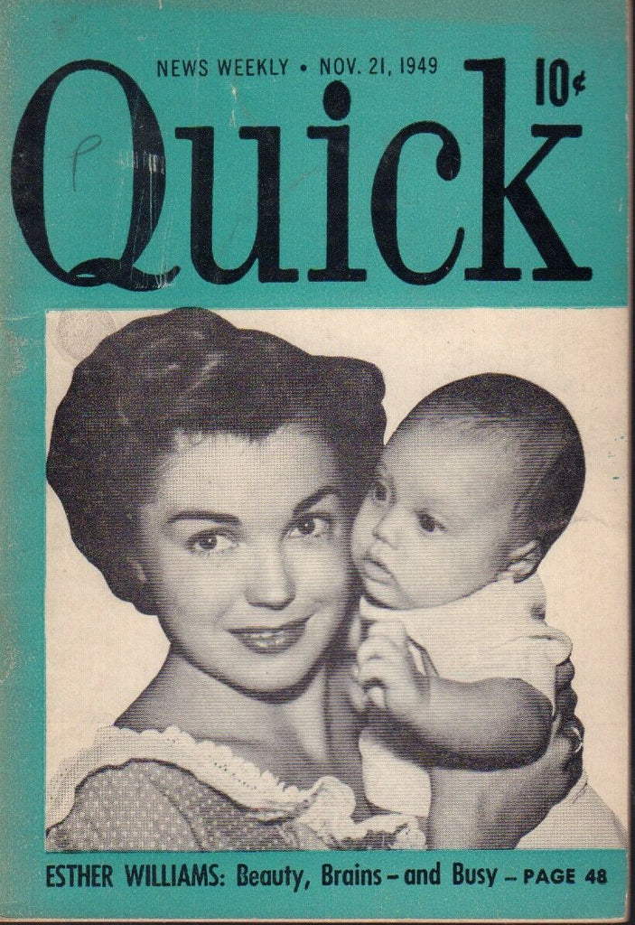 Quick News Weekly November 21 1949 Esther Williams Cheesecake Pin Up 091318AME