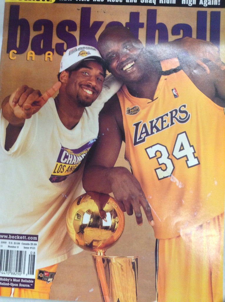 Basketball Card Monthly Magazine Shaquile O' Neal Kobe August 2000 060117nonr