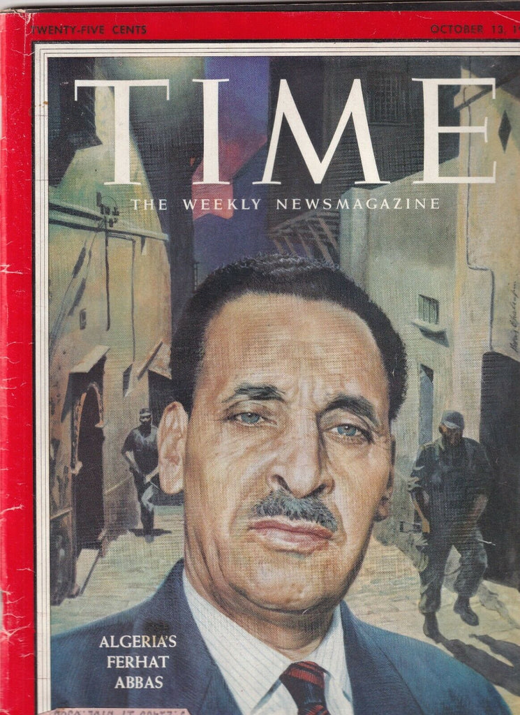 Time Magazine Algeria's Ferhat Abbas October 13, 1958 090419nonr