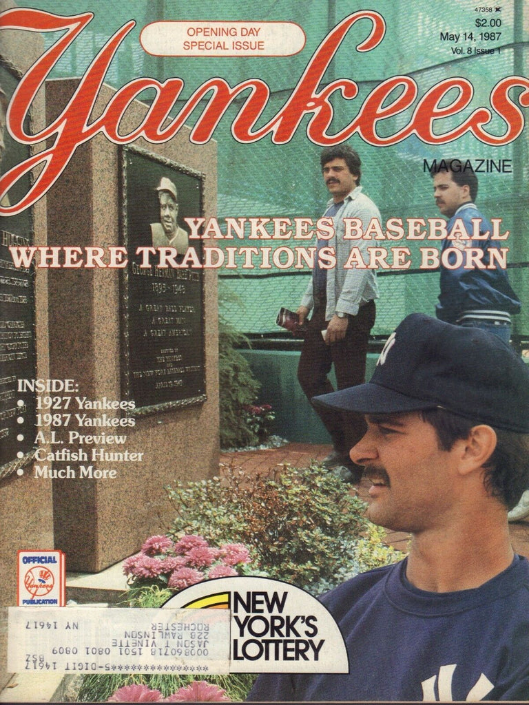 New York Yankees Magazine May 14 1987 Don Mattingly 080817nonjhe