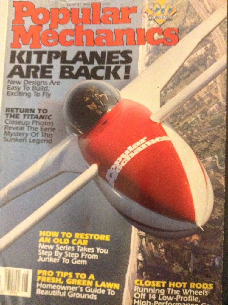Popular Mechanics Magazine Kitplanes Back The Titanic August 1992 081417nonrh2