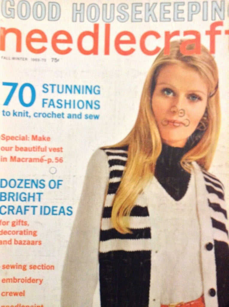 Good Housekeeping Needlecraft Magazine 70 Fashions Fall/Win 1969-70 052018nonrh