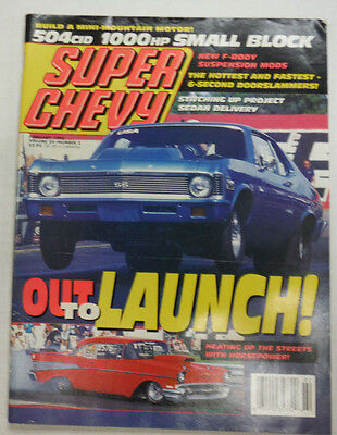 Super Chevy Magazine Small Block & Sedans February 1995 051615R