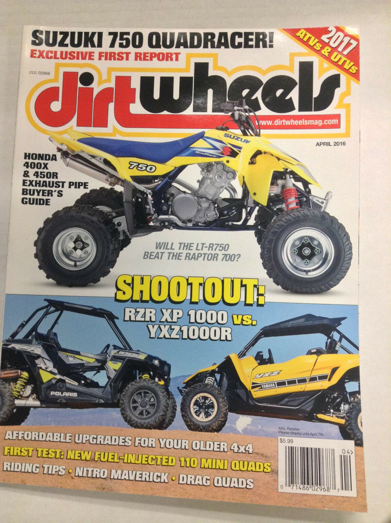 Dirt Wheels Magazine RZX XP 1000 YXZ1000R April 2016 032717nonR