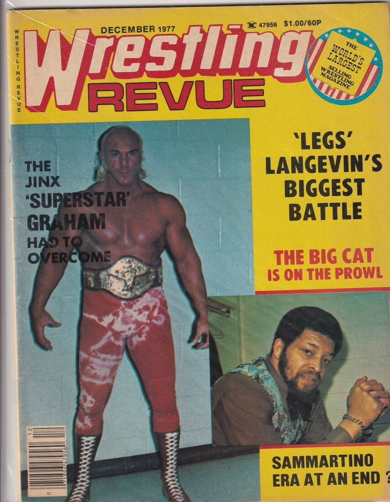 Wrestling Revue Magazine Billy Graham Bruno Sammartino December 1977 061019nonr