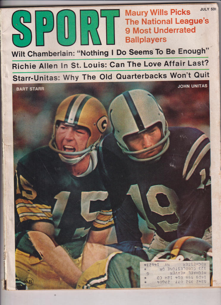 Sport Magazine John Unitas Bart Starr Wilt Chamberlain July 1970 013020nonr