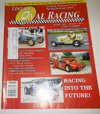 Vintage Oval Racing Magazine Racing Into The Future August 2000 080914R