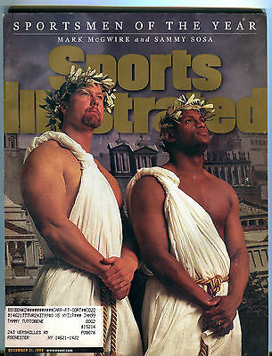 Sports Illustrated Magazine December 21 1998 Mark McGwire Sammy Sosa 022516jhe