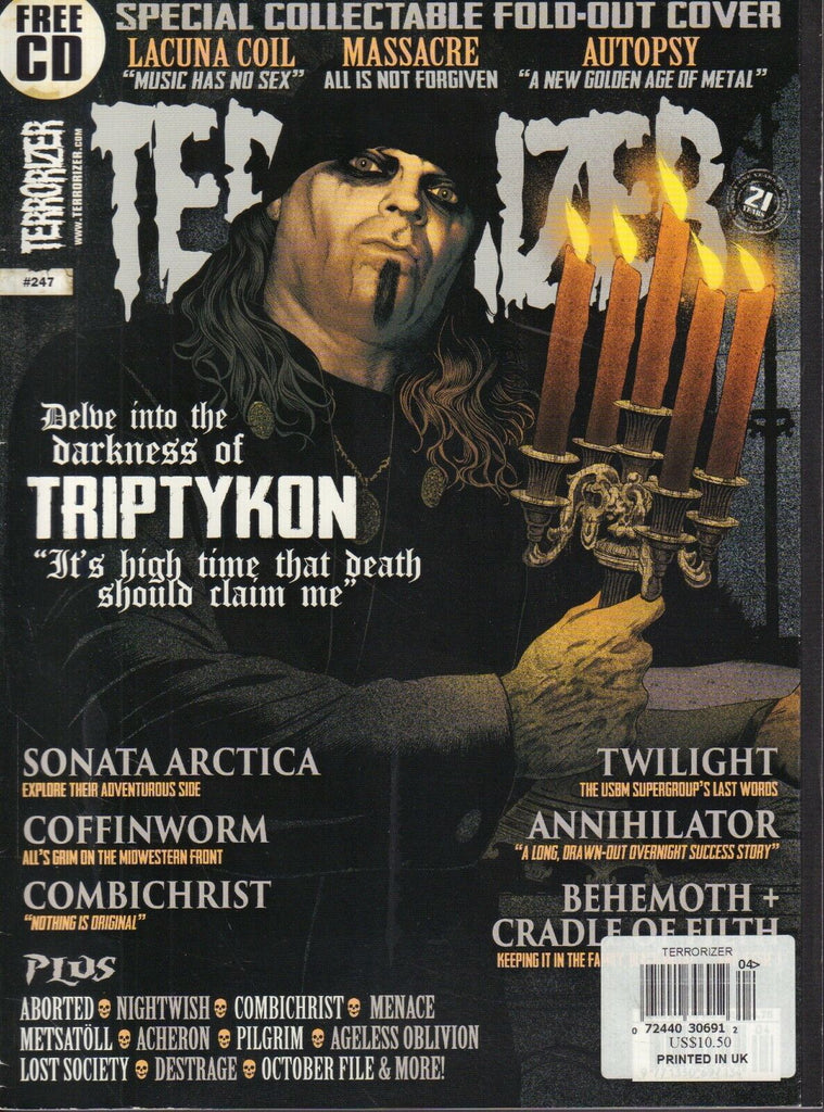 Terroroizer #247 April 2014 Triptykon Behemoth Aborted 012918DBE2