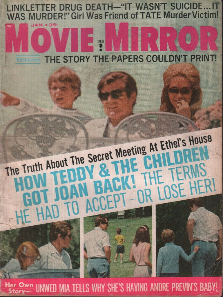 Movie Mirror January 1970 Andre Previn Ted Kennedy Joan 012819AME2