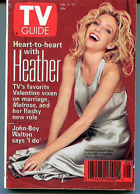 TV Guide Feb. 11-17, 1995 Heather Locklear Texas Justice EX NO ML 121015jhe