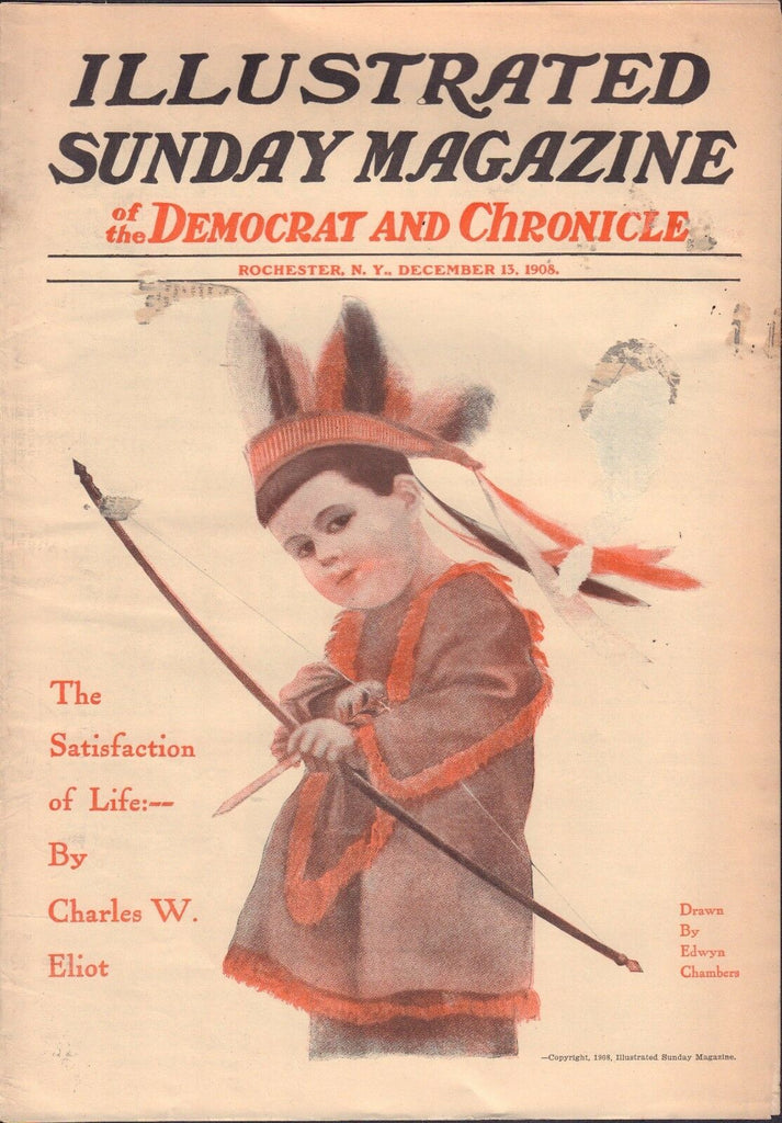 Sunday Magazine Illustrated Rochester December 13 1908 Charles Eliot 011217DBE
