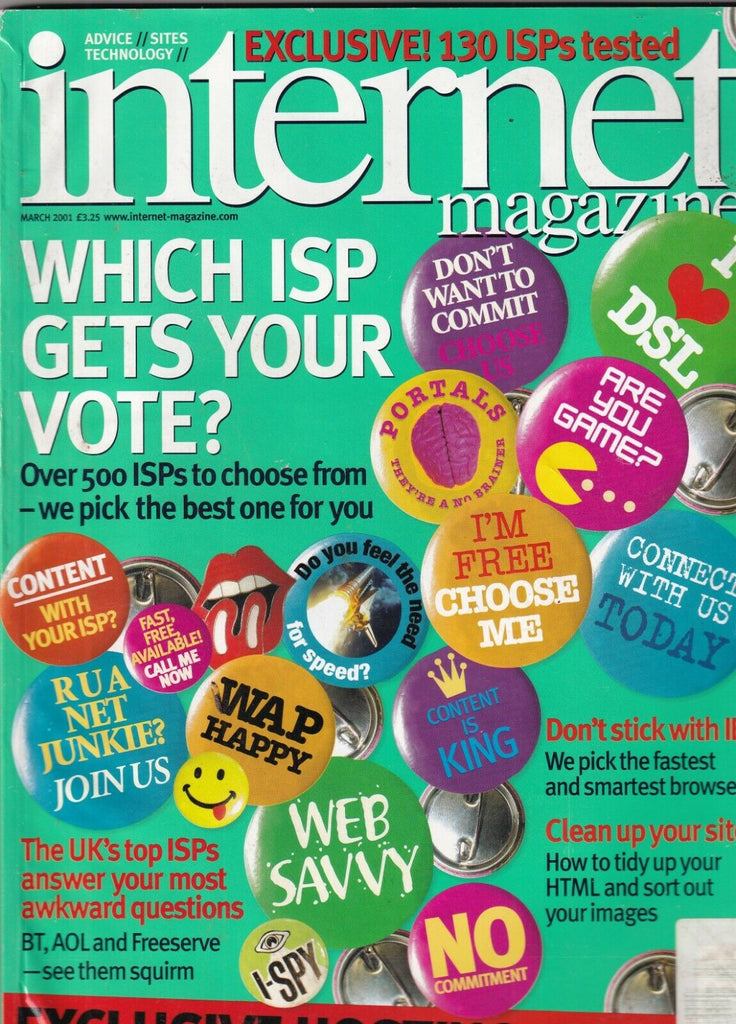 Internet Magazine We Choose The Best ISP March 2001 100919nonr