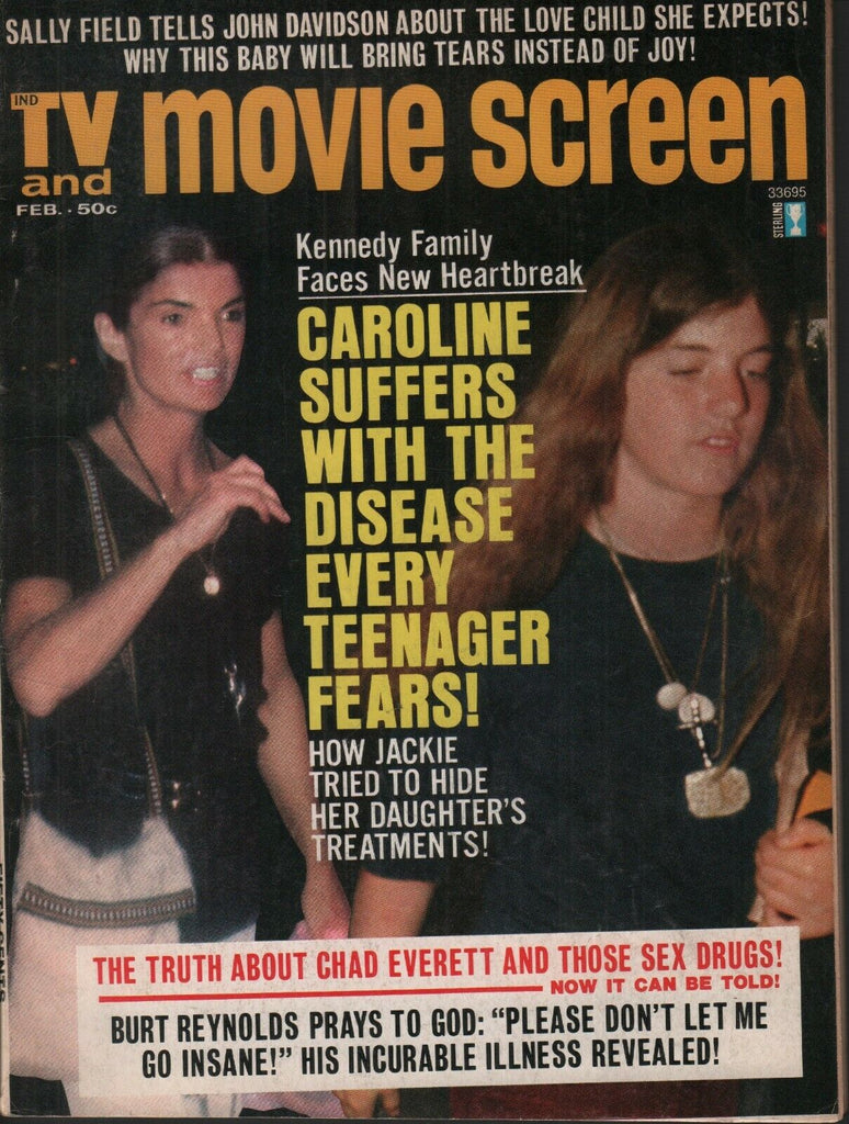 TV & Movie Screen February 1974 Jackie Caroline Kennedy 062019AME