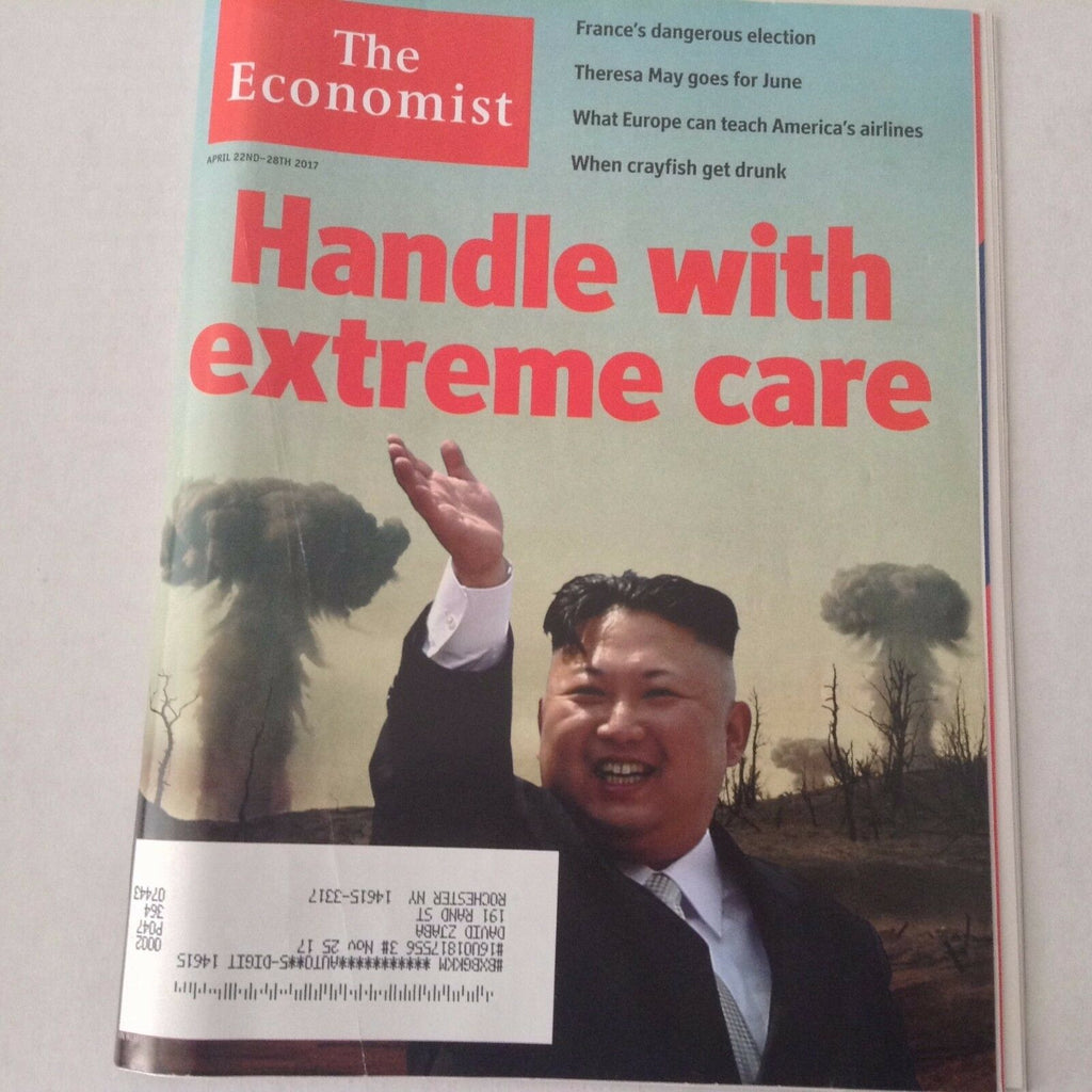 The Economist Magazine Kim Jung Un Extreme Care April 22-28, 2017 060817nonrh