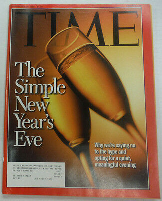 Time Magazine The Simple New Year's Eve November 1999 WITH ML 042015R