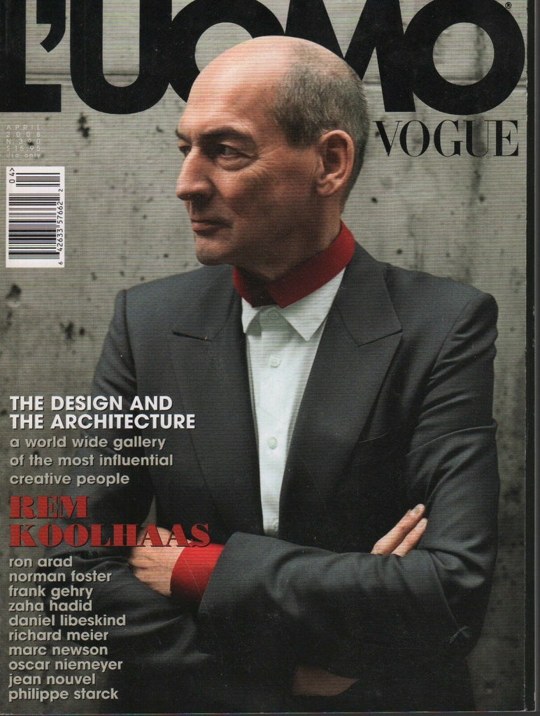 L'uomo Vogue Italian April 2008 Rem Koolhaas Bryan Adams Mark Saliger 070518DBF3