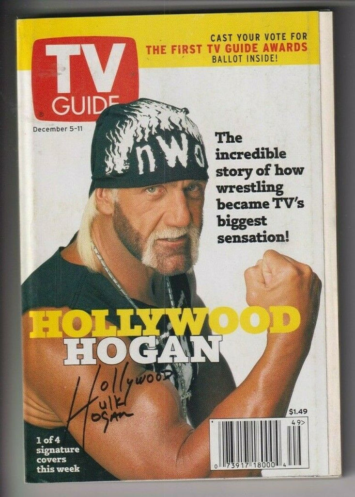 Tv Guide Mag Hulk Hogan 1 Of 4 Covers December 5, 1998 110119nonr