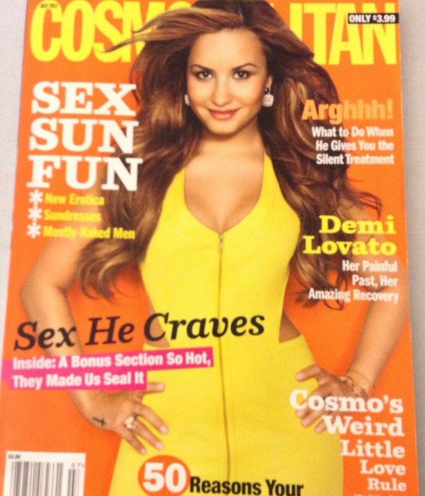 Cosmopolitan Magazine Demi Lovato Sun Fun July 2012 NO ML 072617nonrh2