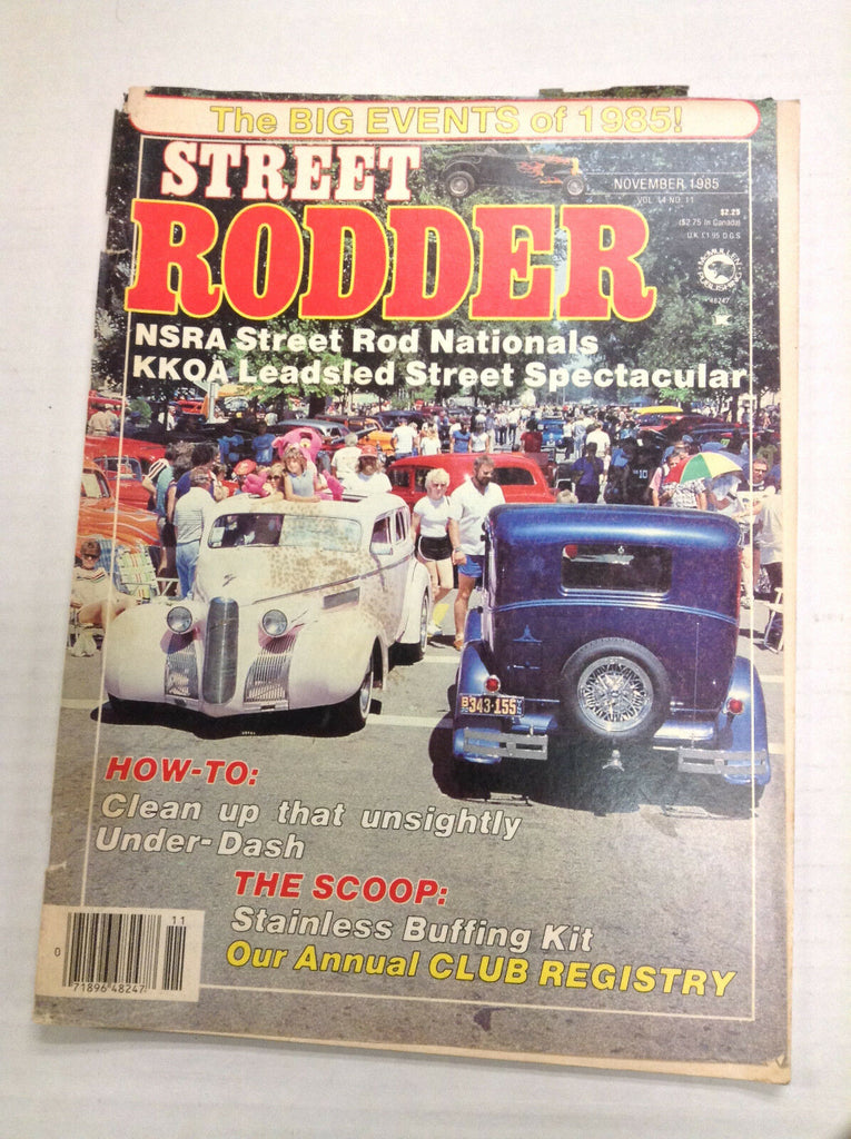 Street Rodder Magazine KKOA Leadsled Spectacular November 1985 031017NONRH