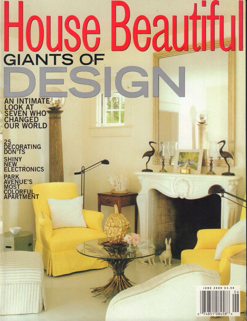 House Beautiful Magazine June 2000 Design Giants 082517nonjhe