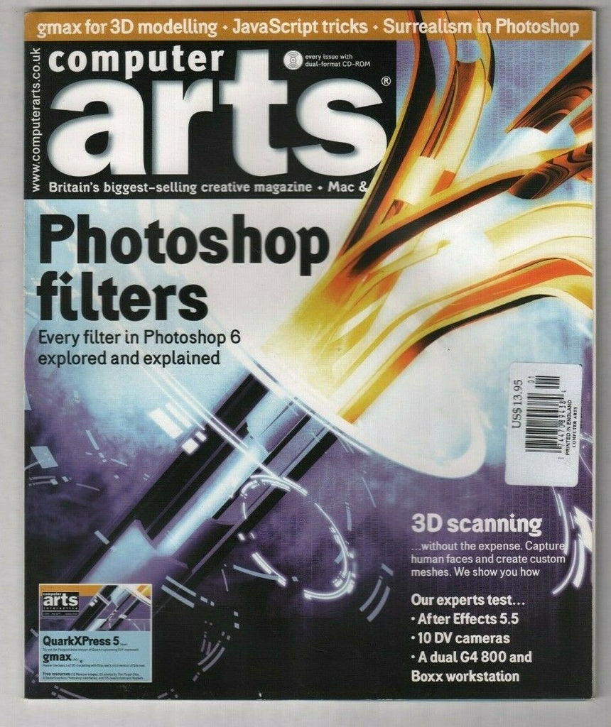 Computer Arts UK Mag Photoshop Filters 3D Scanning January 2002 011520nonr