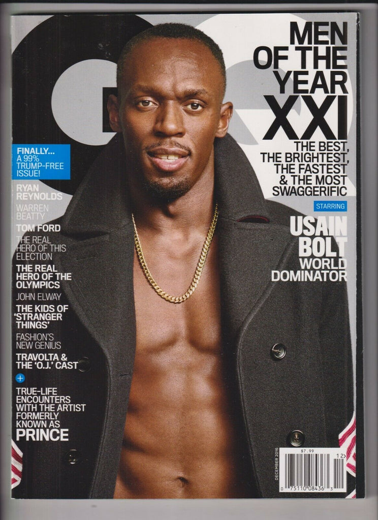 GQ Magazine Usain Bolt Ryan Reynolds Tom Ford December 2016 032420nonrh