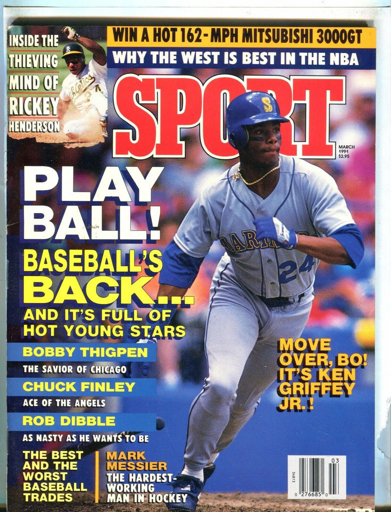 Sport Magazine March 1991 Ken Griffey Jr. EX 031717nonjhe