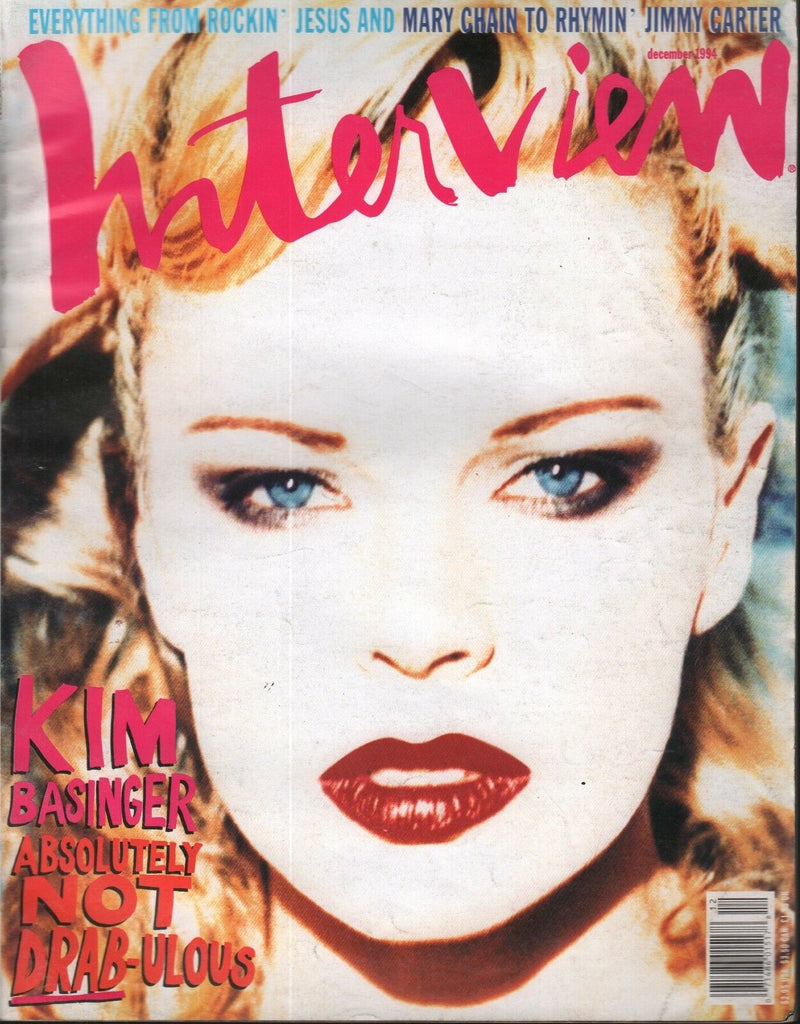 Interview Magazine December 1994 Kim Basginer Jimmy Carter 111518AM