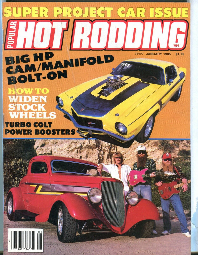 Popular Hot Rodding Magazine January 1985 ZZ Top EX No ML 031017nonjhe
