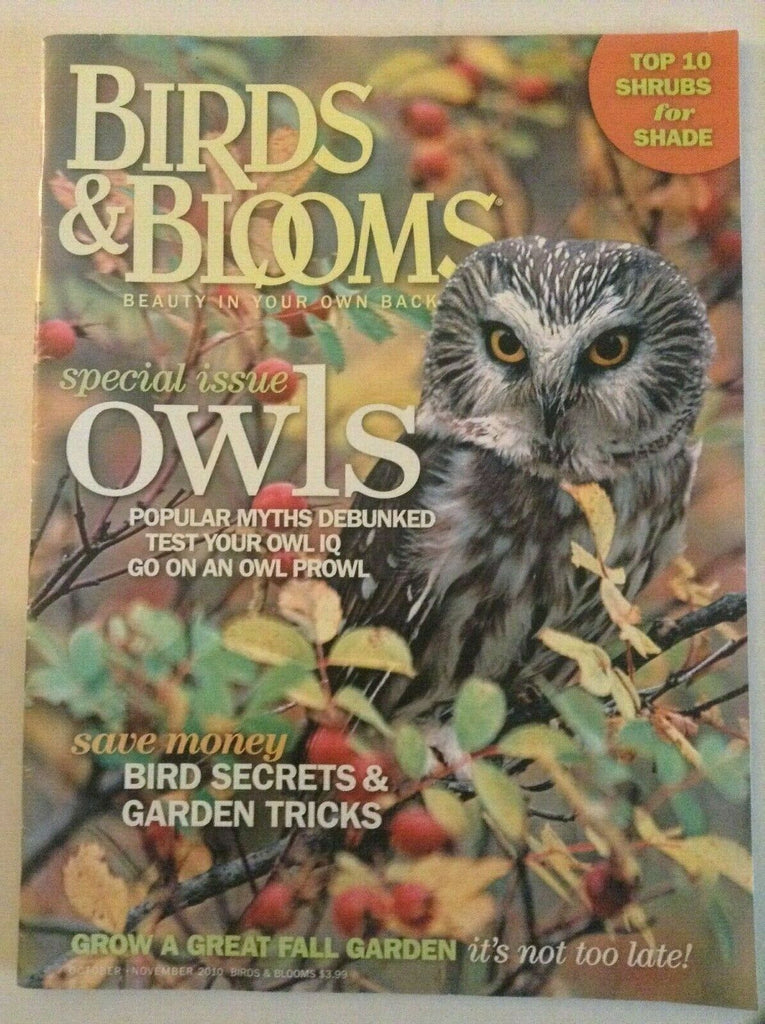 Birds & Blooms Magazine Special Owls Issue Oct/November 2010 041819nonrh