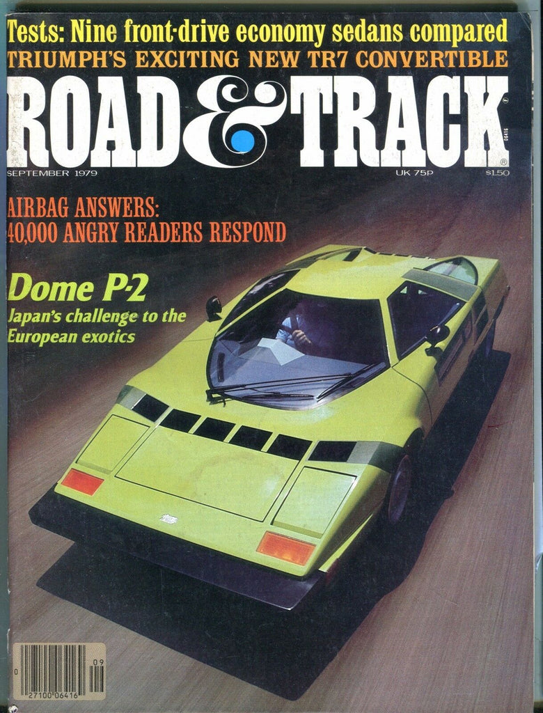 Road & Track Magazine September 1979 Dome P-2 EX No ML 031617nonjhe