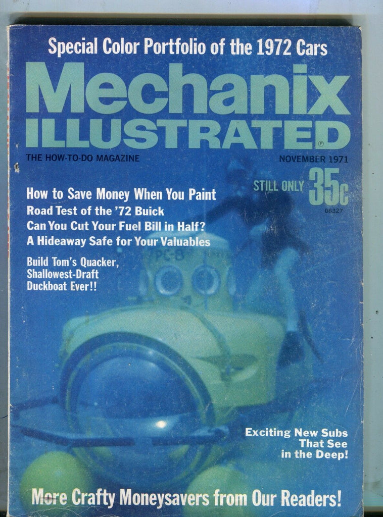 Mechanix Illustrated Magazine November 1971 Submarines 062217nonjhe