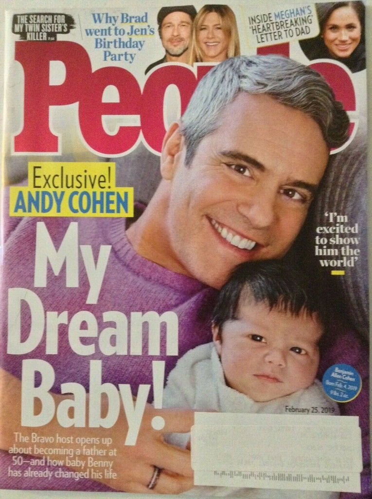 People Magazine Andy Cohen Brad Pitt & Jennifer February 25, 2019 022219nonrh