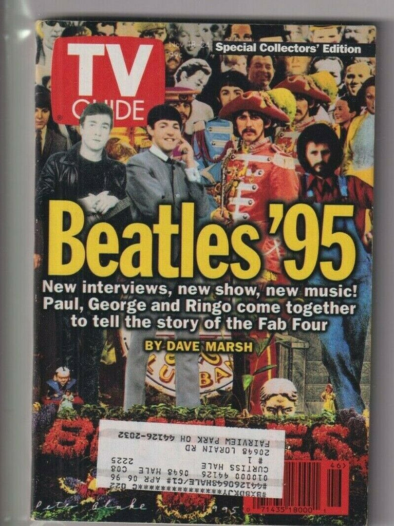 Tv Guide Mag The Beatles Paul McCartney November 18, 1995 111619nonr2
