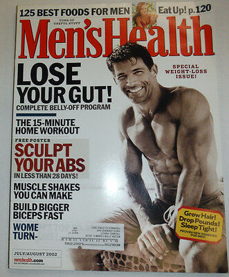 Men's Health Magazine Lose Your Gut & 125 Best Foods July/August 2002 030515R