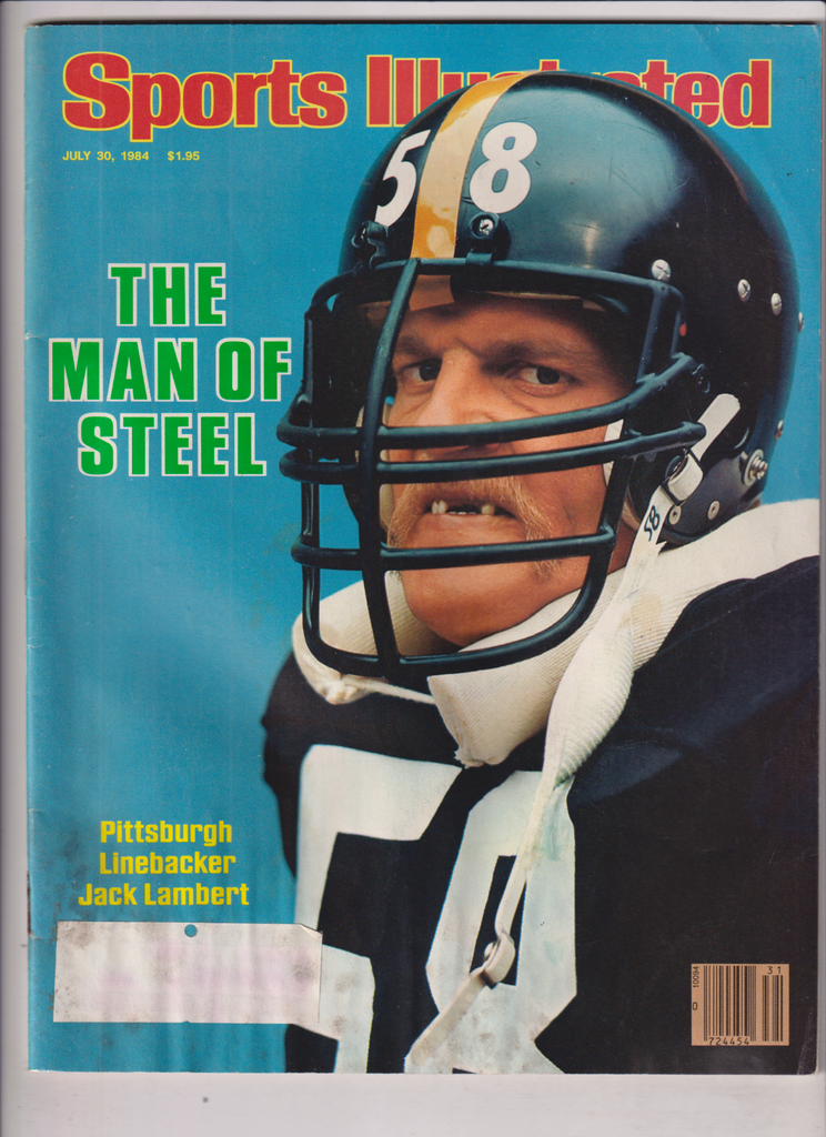 Sports Illustrated Mag Jack Lambert Pittsburgh July 30, 1984 121719nonr