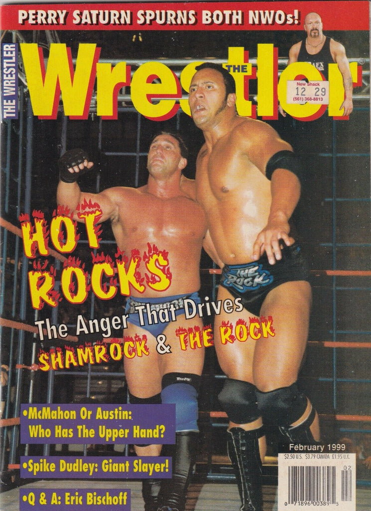 The Wrestler Magazine Ken Shamrock, The Rock February 1999 062419nonr