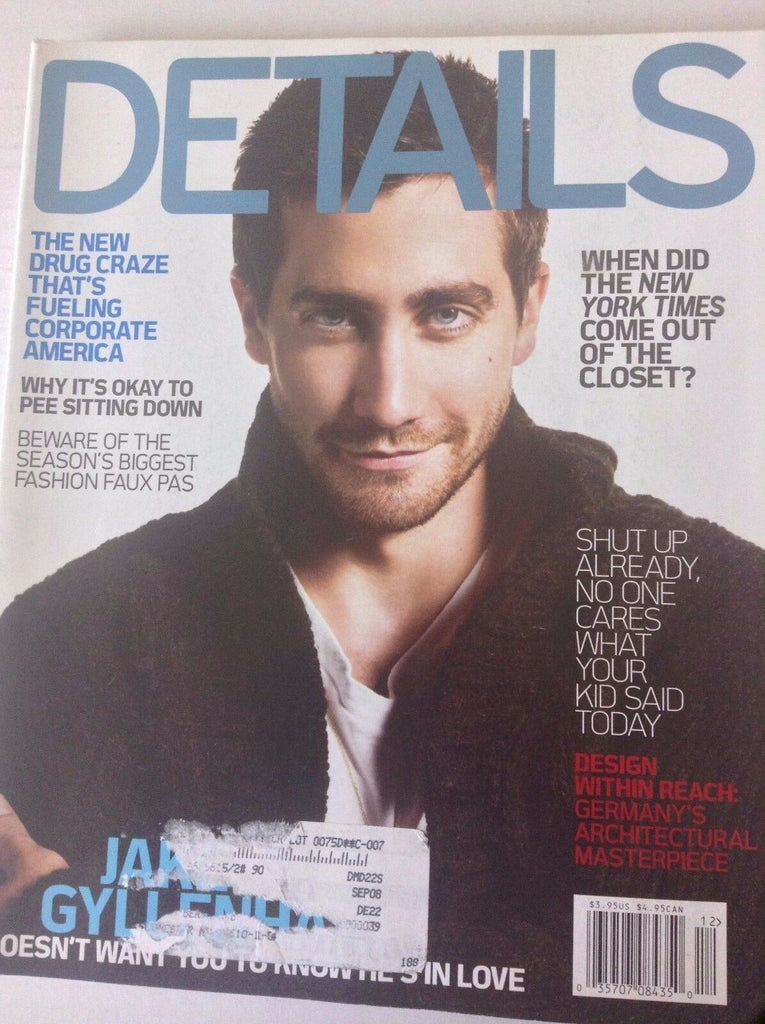 Details Magazine Jake Gyllenhall The Drug Craze December 2005 051717nonrh